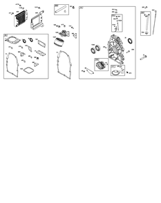 Crankcase Cover/Sump And Lubrication Group Diagram and Parts List for 386447-0430-B5 200000 - 399999 Briggs and Stratton Engine